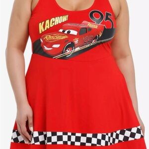 Red Cars Lightening McQueen dress size 1